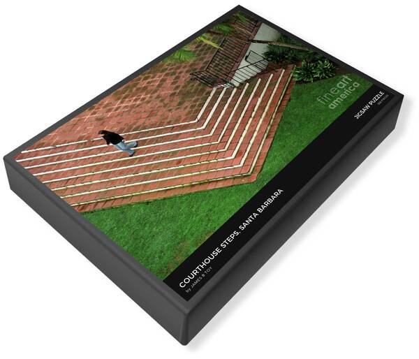 Jigsaw Puzzle Santa Barbara Courthouse Steps. Click to purchase.